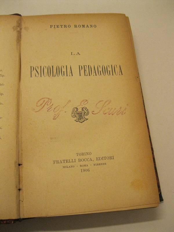 La psicologia pedagogica